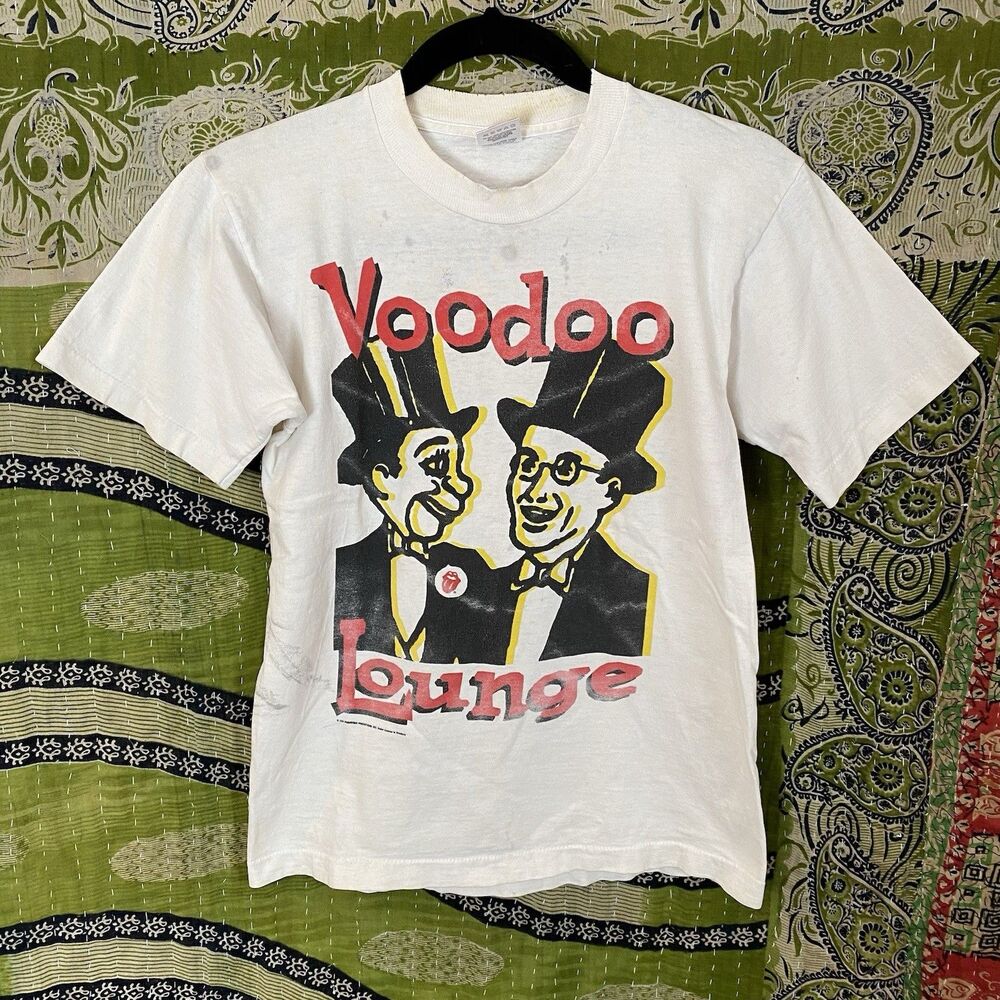 Rare Vintage 1994 Rolling Stones Voodoo Lounge World Tour T-Shirt Size Small
